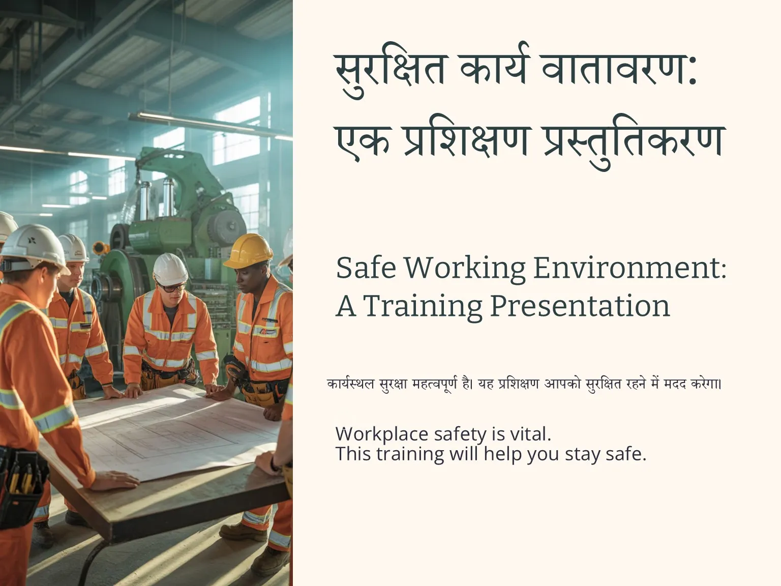 सुरक्षित कार्य वातावरण (Safe Working Environment)